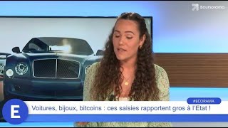 Voitures bijoux bitcoins  ces saisies rapportent gros à lEtat [upl. by Epuladaug88]