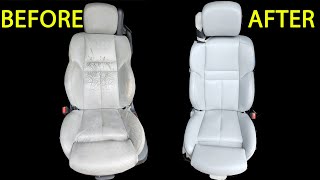 How to restore worn out amp cracked BMW Merino leather seats amp plastic trim for 100€ [upl. by Yewed]