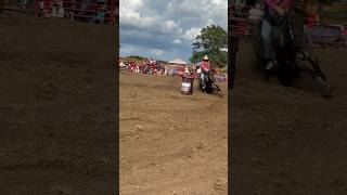 Barrel Racing At Psycho Silo Saloon Rodeo  Langley Illinois [upl. by Llennoc570]