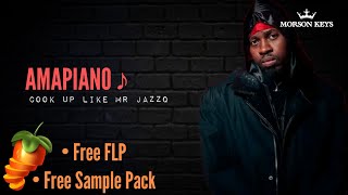 Amapiano Fl Studio Tutorial 2024  cook up like Mr Jazzq Free FLP [upl. by Meggi350]