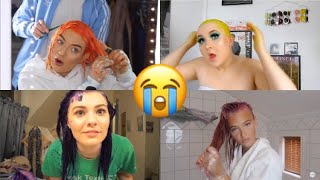 people dyeing their hair intense colors for 10 minutes straight [upl. by Dloraj]