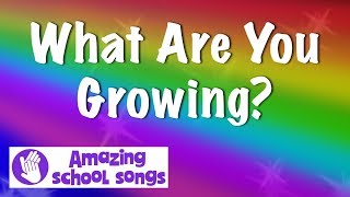 No 5  What Are You Growing  harvest autumn song for schools children choirs  karaoke lyrics [upl. by Lucinda]