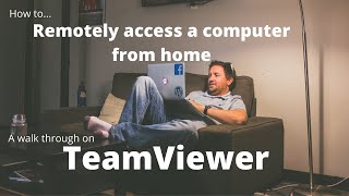 How to use TeamViewer  How to work from home remotely [upl. by Ullyot986]