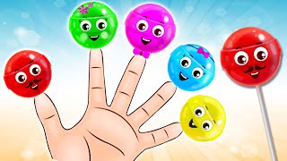 Lollipop Finger Family Song  Many More Nursery Rhymes amp Kids Songs By Hooplakidz [upl. by Aneral239]