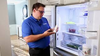 How To Replace the Water Filter in your LG French Door Refrigerator Filter Model NP LT700P [upl. by Echo]