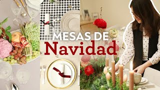 4 Mesas de Navidad  DIY e ideas de decoración [upl. by Adnawt]