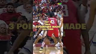 🏀 The Ultimate NBA ThreePointers Countdown ⛹️‍♂️ Top 5 AllTime Regular Season shorts nba top5 [upl. by Yliram]