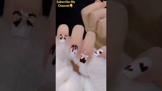 Black amp White Art 😍 youtube nails nailart shortsfeed reels shorts [upl. by Zhang]