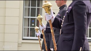 Regimental Drum Majors Practice for the Kings Birthday Parade in the Summer of 2024 [upl. by Retnyw142]