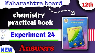 class 12 practical book  12th science chemistry practical experiment no 24 Mixture No2 [upl. by Annaitsirk]