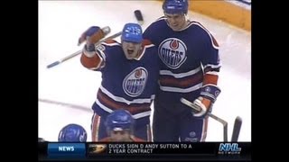 The Oilers break the ice in the Heritage Classic [upl. by Kcirdnekel313]