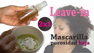 Mascarilla porosidad baja para hidratar el cabello – acondicionador casero para el cabello rizado [upl. by Olecram]