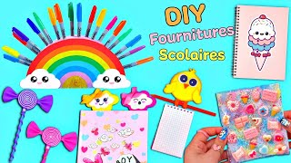 10 IDÉES DE FOURNITURES SCOLAIRE DIY GÉNIALES [upl. by Esahc486]