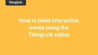 How to build interactive images in ThingLink [upl. by Liz]