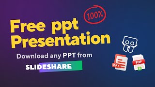 How to Download PPT from SlideShare for Free  PDF  PPT Free Download without Login [upl. by Yolanthe]