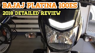 5 Reasons to buy Bajaj Platina 100es  2018 model with Led drl [upl. by Eillehs517]