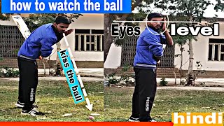 how to watch the ball till the end in cricket kiss the ball sports yard [upl. by Belcher]