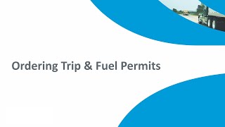 Ordering a Trip or Fuel Permit from Comdata Permit Services [upl. by Lawlor51]