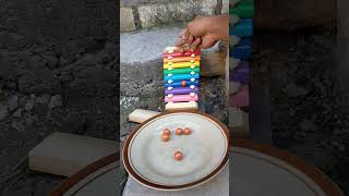 marble run vs xylophone asmrorange balls112shorts [upl. by Nowahs]