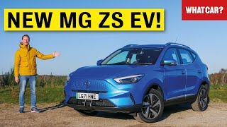 NEW MG ZS EV review – another electric BARGAIN  What Car [upl. by Inalawi]