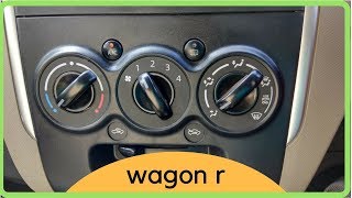 All about Wagon r AC  2017  All functions explained [upl. by Marl]