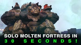 Solo Molten Fortress in 30 Seconds  Final Boss The First Descendant [upl. by Enyledam]