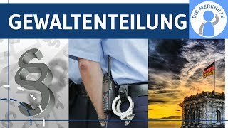 Gewaltenteilung  Legislative Exekutive amp Judikative einfach erklärt  Politik  Demokratie [upl. by Hgielsa757]