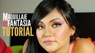 Maquillaje de ojos Maquillaje de Fantasia Tutorial [upl. by Rebeca403]