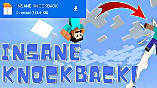 Insane Knockback Addon For Minecraft Pocket Edition  Knockback Mod Mcpe 118 [upl. by Sherm]