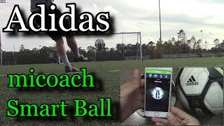 Adidas miCoach SMART BALL in Field Review [upl. by Erdman]