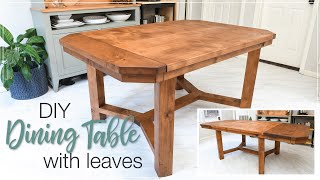 DIY Dining Table With Leaves [upl. by Marilla]