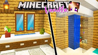 COSTRUISCO UNA DOCCIA FUNZIONANTE IN MINECRAFT VANILLA WGF 🚿 [upl. by Leavy]