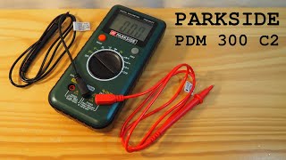 Parkside PDM 300 C2 digital multimeter • Unboxing and overview [upl. by Truscott139]