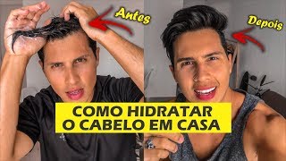 Como hidratar O CABELO MASCULINO em casa durante o banho [upl. by Wareing]