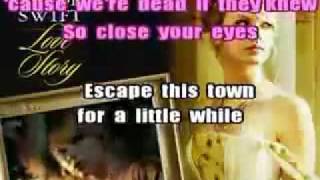 Taylor Swift  LOVE STORY Karaoke  Instrumentalmp4 [upl. by Valerio]