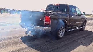 Dodge RAM 1500 57 Hemi DRAG RACE Acceleration amp Sound [upl. by Oiled]