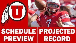 Utah Football 2023 Schedule Preview amp Record Projection [upl. by Ragen]