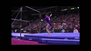 No Kips Uneven Bar Routine [upl. by Spalding]