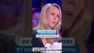 Le gros clash entre Marion Maréchal et FrançoisXavier Bellamy shorts politique debat [upl. by Lebatsirc]