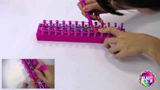 Zip Arcobaleno tutorial braccialetto multi colore Elasticolor [upl. by Paten]