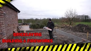 Bricklaying building and Fireworks [upl. by Christi]