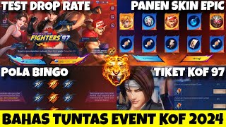 BOCORAN LENGKAP KOF 97  TEST GACHA DROP RATE TANGGAL RILIS amp 2 RONDE TOKEN PANEN SKIN GRATIS MLBB [upl. by Enyrb]