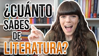 ¿CUÁNTO SABES DE quotLITERATURAquot 📚 EL TESTQUIZ DEFINITIVO [upl. by Macnair411]