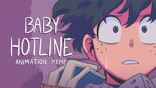 ❝Baby Hotline❞  BNHA Meme [upl. by Dikmen]