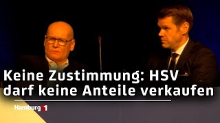 Keine Zustimmung HSV darf keine Anteile verkaufen [upl. by Niltag846]