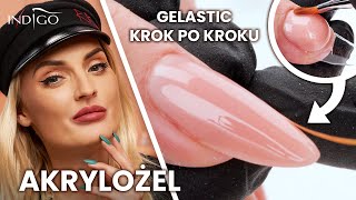 Gelastic  przedłużanie paznokci akrylożelem Jak nakładać akrylożel na paznokcie  Indigo Nails [upl. by Killigrew596]