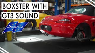 Porsche 986 Boxster 19972004  Stock vs Fabspeed Supercup Exhaust  Sound Comparison [upl. by Zoller]