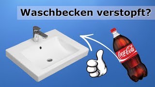 Waschbecken verstopft  Was tun Eine PET Flasche hilft  Soforthilfe [upl. by Ojok69]