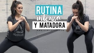 Rutina intensa y matadora de piernas  20 minutos GymVirtual [upl. by Cindra642]