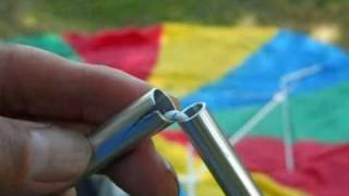 Field Repair Aluminum Pole 112510 Ten Minute Tent [upl. by Anerec]